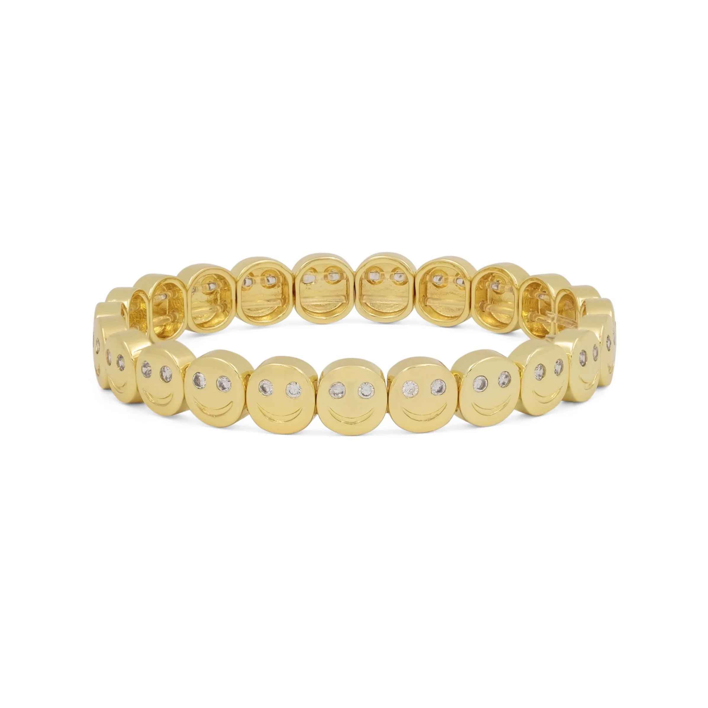 Mood Bracelet White Eyes - Gold