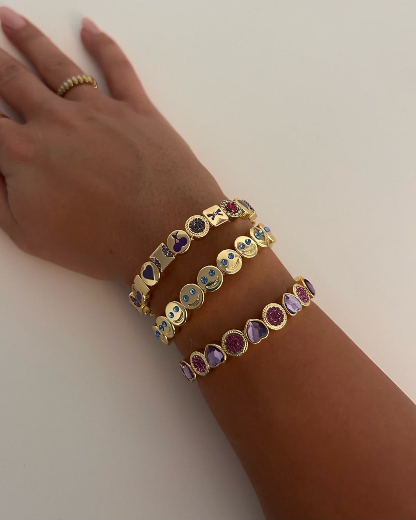 Purple Mood & Heart Bracelet Bundle