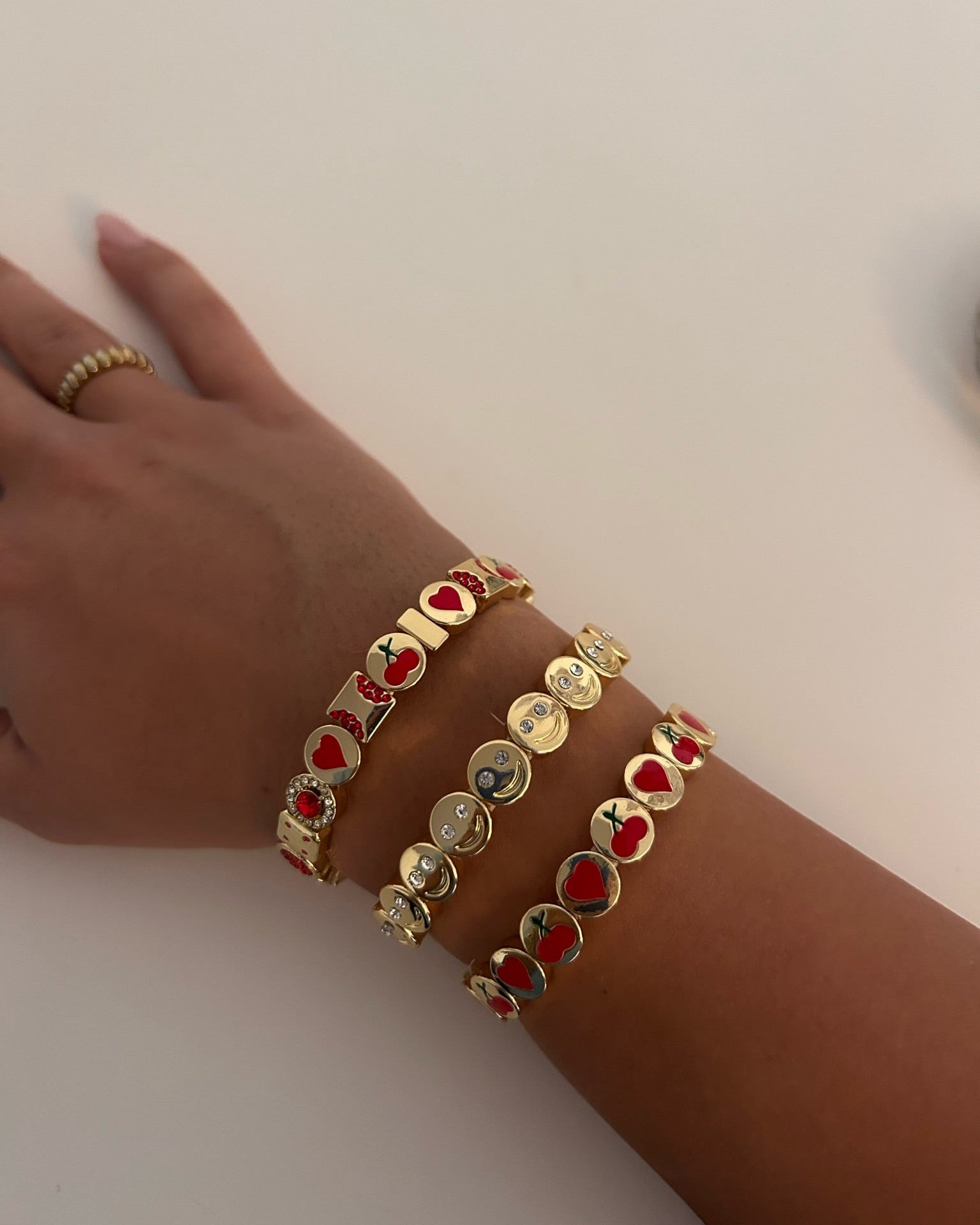 Red Mood & Cherry Bracelet Bundle