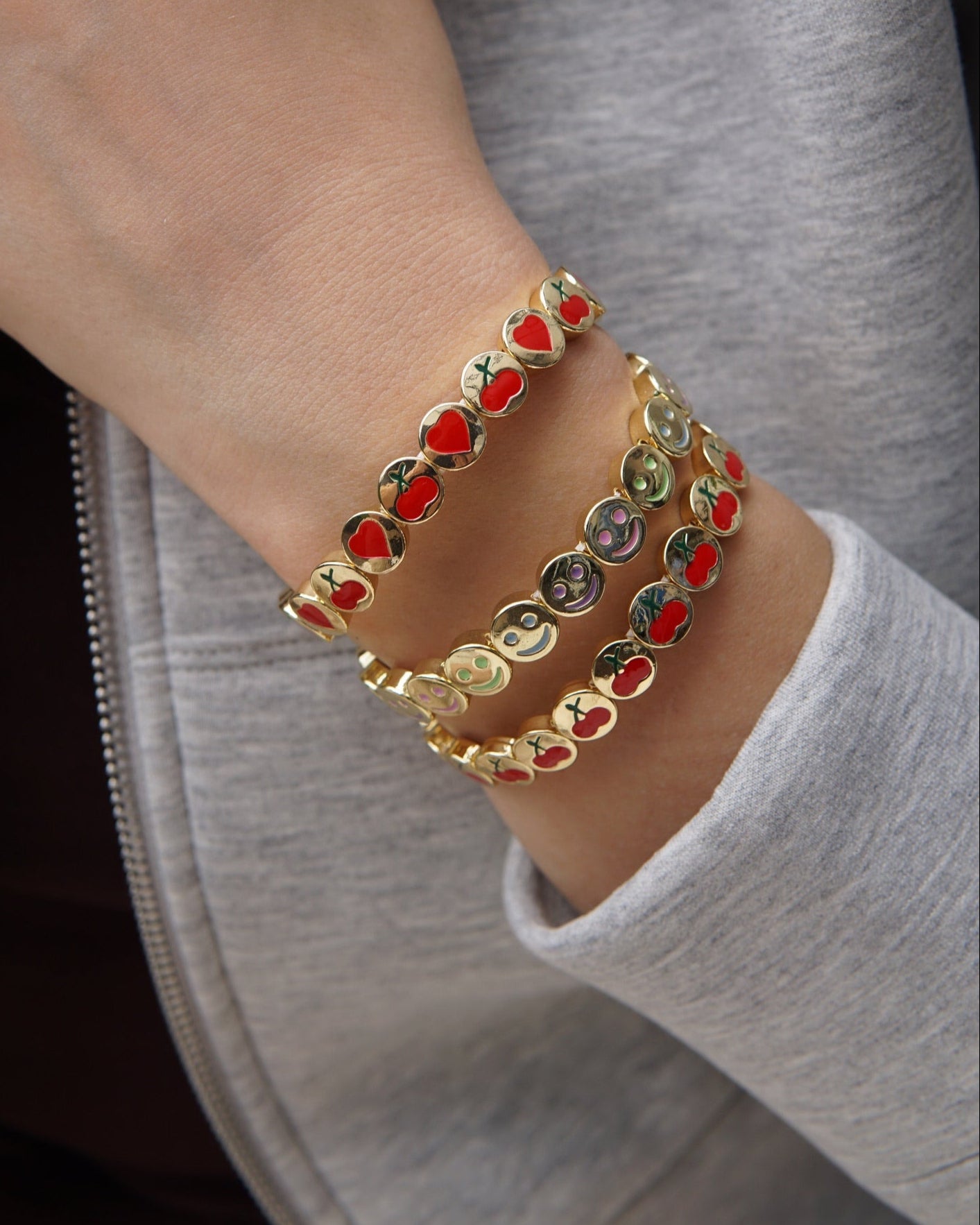Cherry & Mood Bracelet Bundle – 3 Styles in One