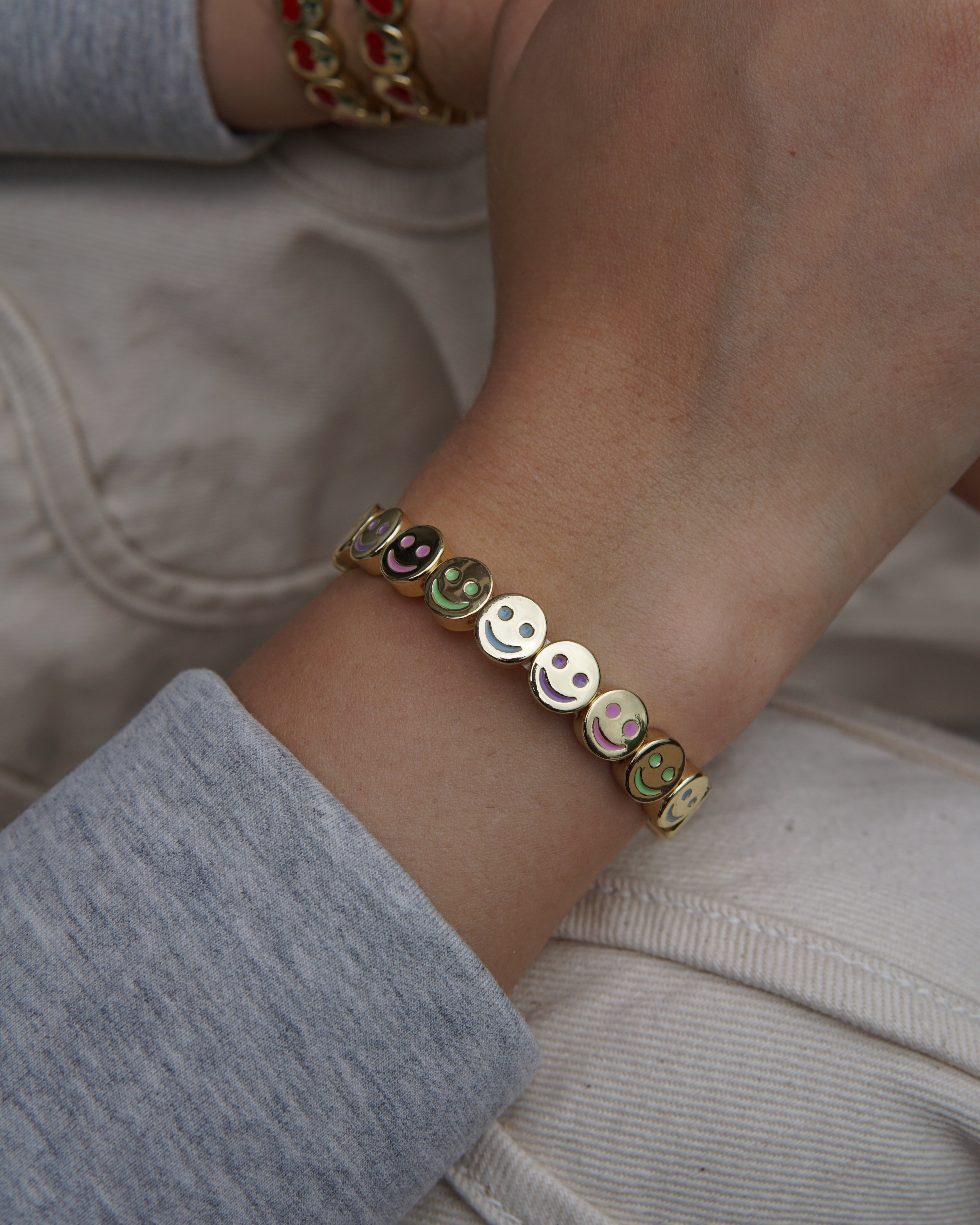 Mood Bracelet Mixed Eyes - Gold