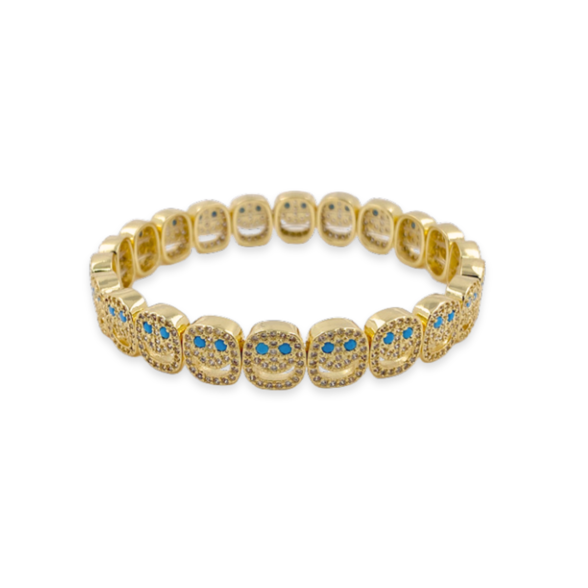 Sparkle Mood Bracelet Turquoise Eyes - Gold