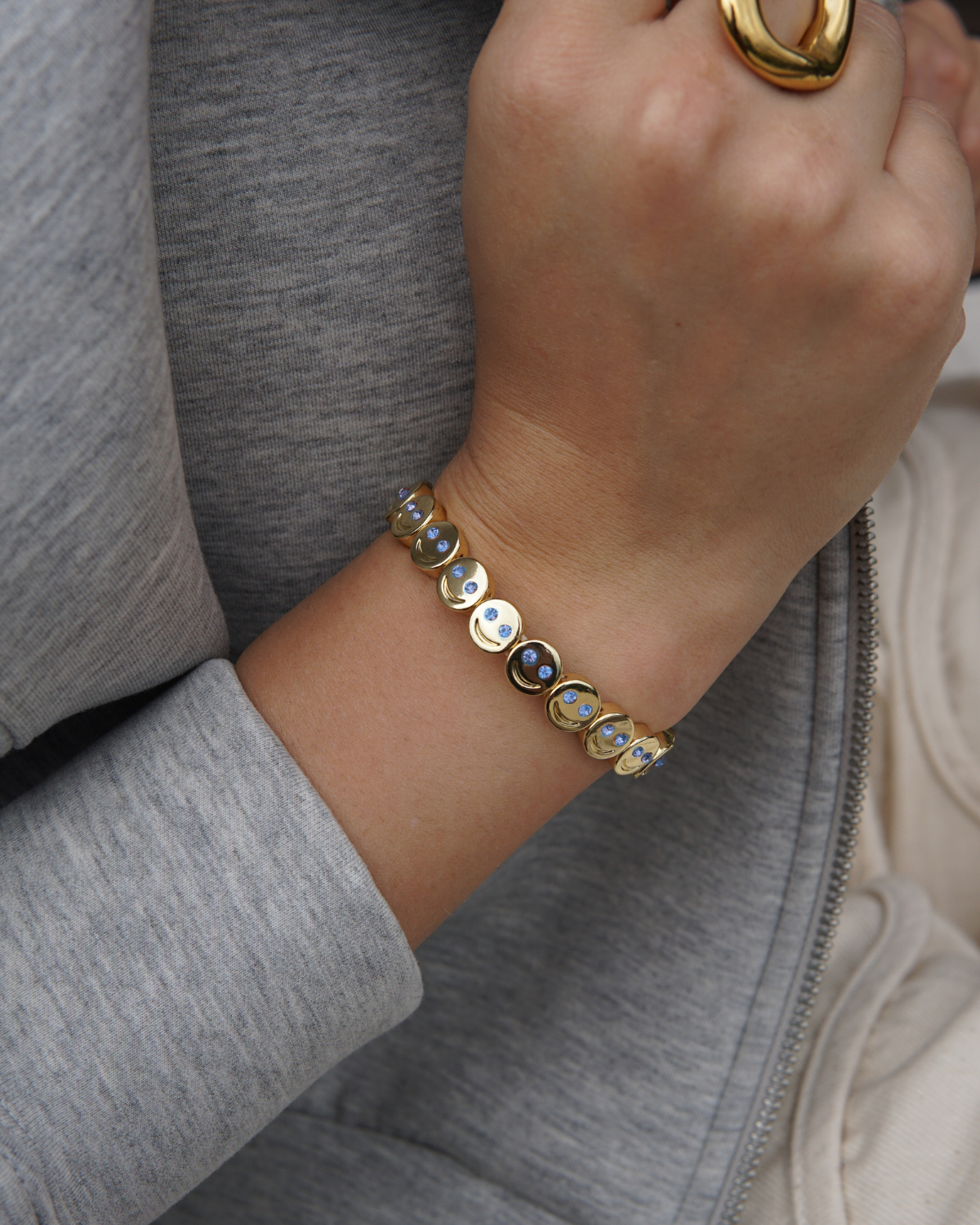Mood Bracelet Blue Eyes - Gold